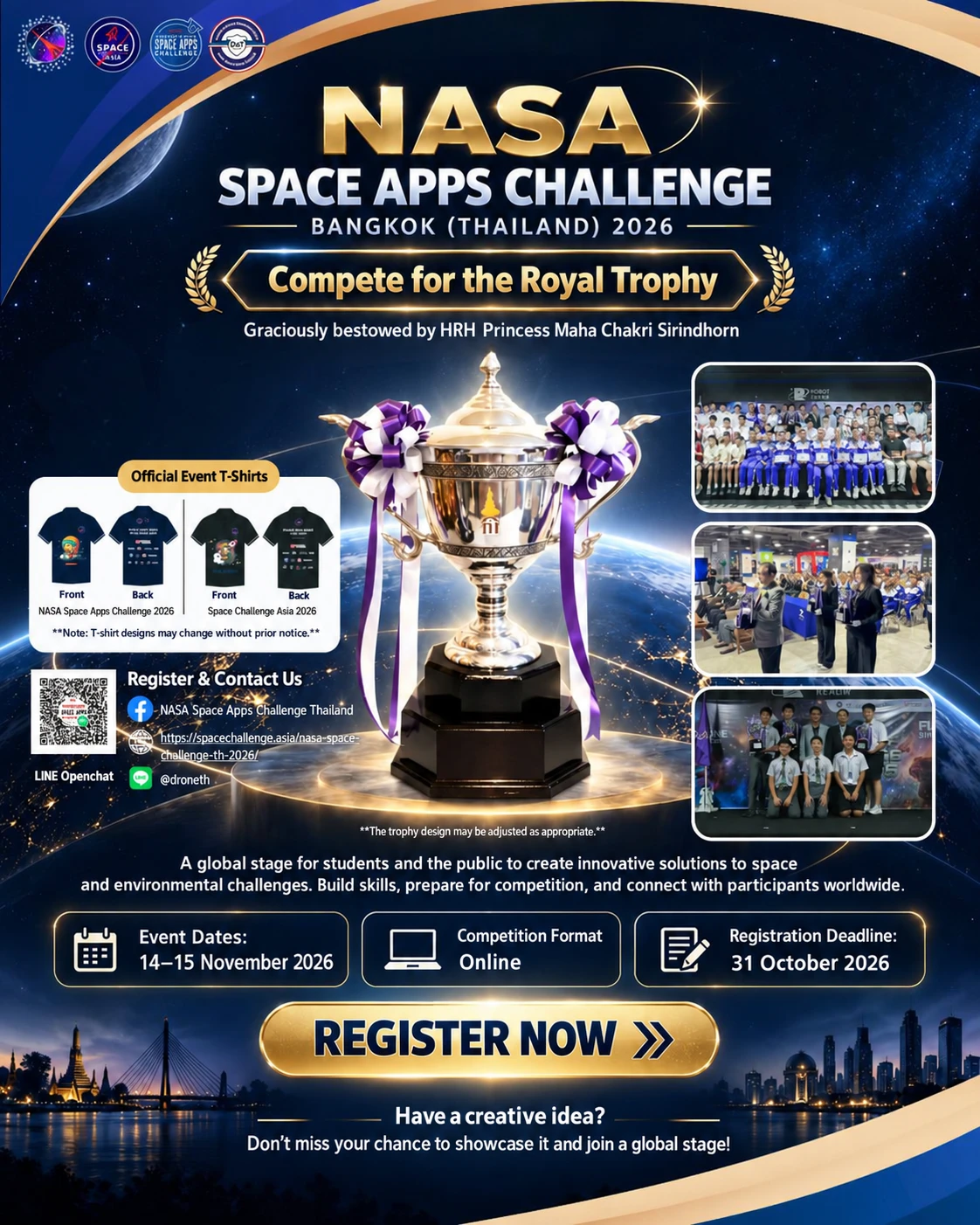 NASA Space Apps Challenge 2026 poster (EN)
